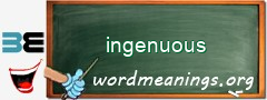 WordMeaning blackboard for ingenuous